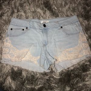 Denim shorts